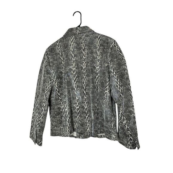 Vintage Wilsons 100% Leather Snake Print Jacket Size XL - Picture 10 of 11
